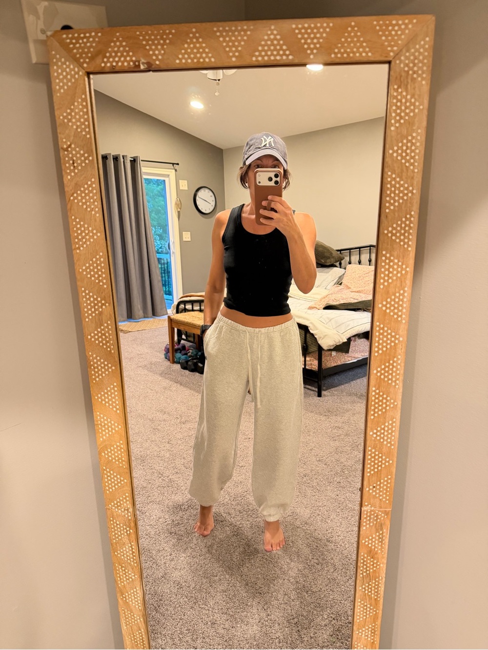 Hollister Light Heather Gray Drawstring Joggers